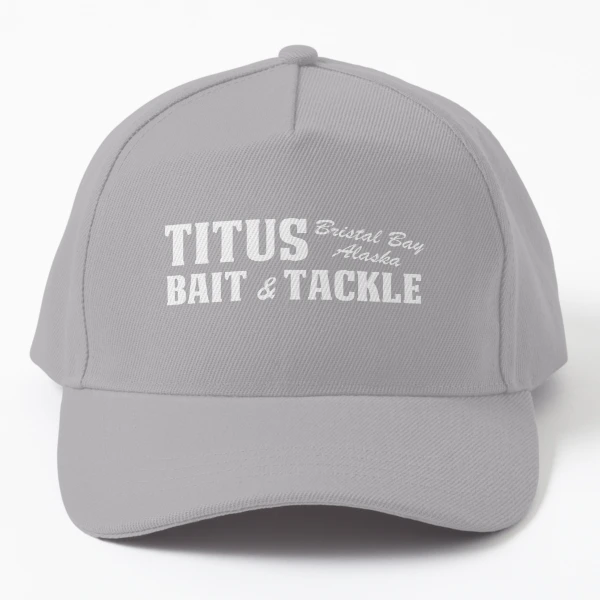 Funny Fishing Gift, titus bait and tackle Cap for Sale by alidesigner2