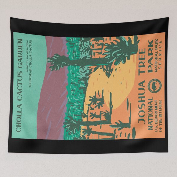Item preview, Joshua Tree National Park Cholla Cactus Garden Vintage WPA Poster designed and sold by JordanHolmes.