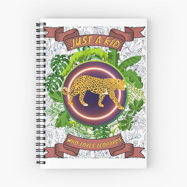 Item preview, Just a kid who loves leopards - Colorful compositions, art and animals, funny drawings designed and sold by AdvanceDesign.