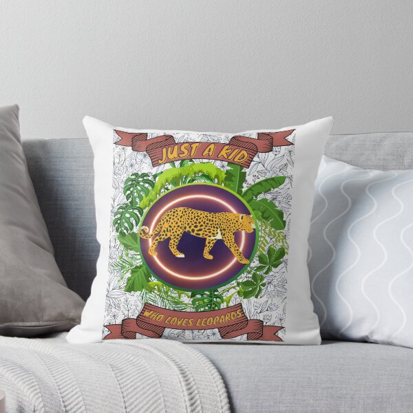 Item preview, Just a kid who loves leopards - Colorful compositions, art and animals, funny drawings designed and sold by AdvanceDesign.