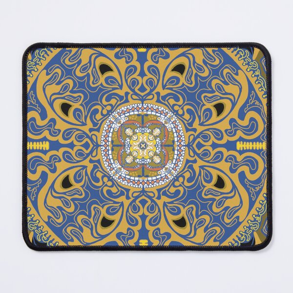 Item preview, Gold and blue mandala designed and sold by Shirlei  Barnes.