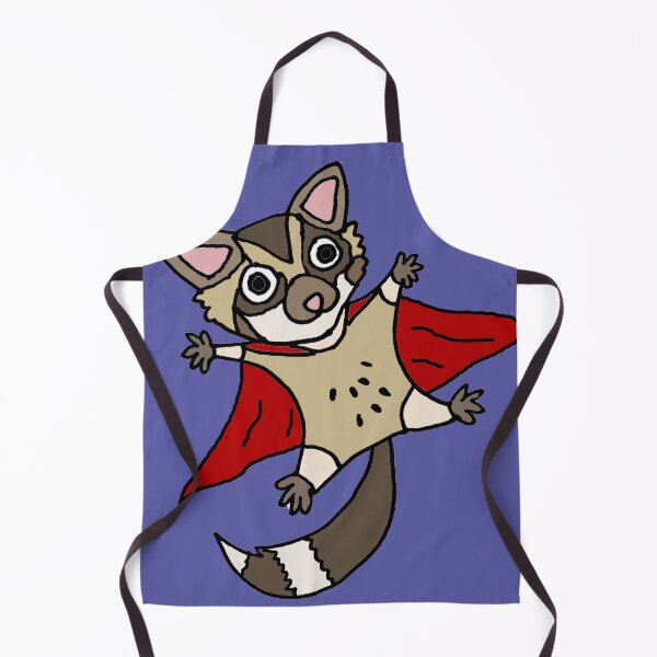 Item preview, Cute Flying Sugar Glider Superhero Cartoon designed and sold by Nature's Fancy.