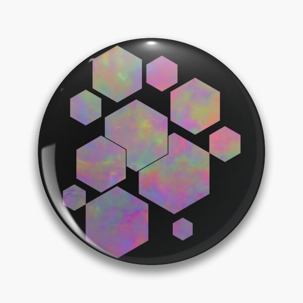 Item preview, Colorful Vibrant Marble-Like Hexagonal Modern designed and sold by Shapes-Mania.