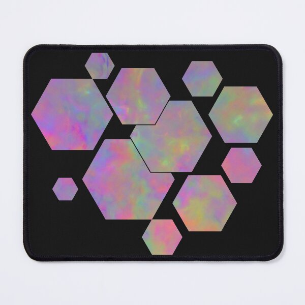 Item preview, Colorful Vibrant Marble-Like Hexagonal Modern designed and sold by Shapes-Mania.