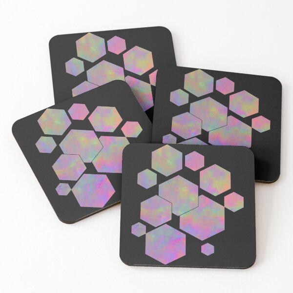 Item preview, Colorful Vibrant Marble-Like Hexagonal Modern designed and sold by Shapes-Mania.