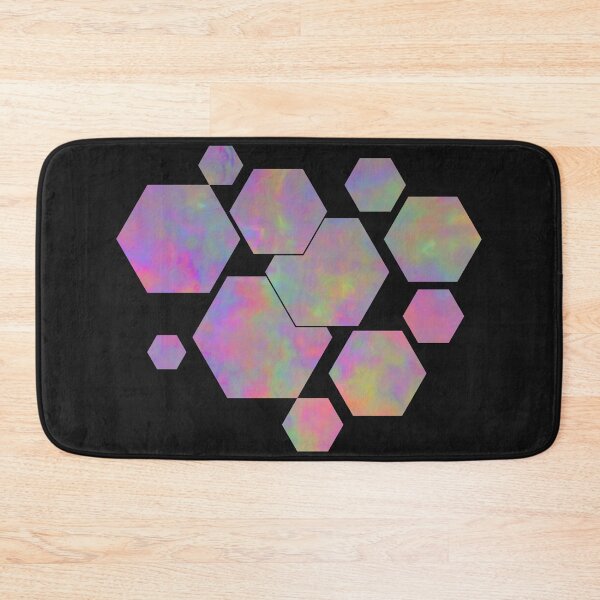 Item preview, Colorful Vibrant Marble-Like Hexagonal Modern designed and sold by Shapes-Mania.