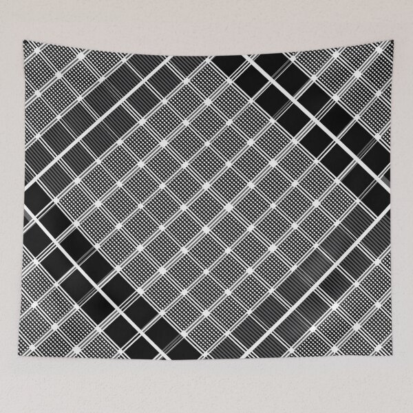 Item preview, Criss Cross Wide Line Pattern Angled with Gradated Shades of Black designed and sold by Neil Feigeles.