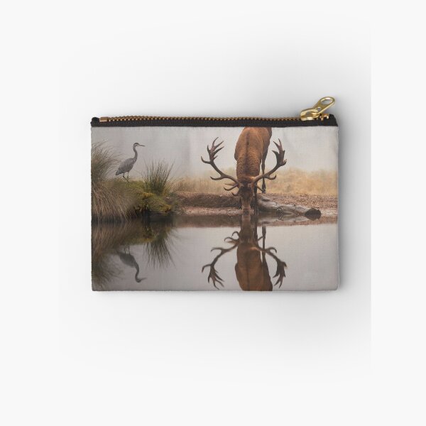 Item preview, Heron and stag at the watering hole designed and sold by Junkyardmax.