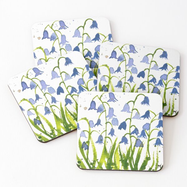 Item preview, Bluebells flowers watercolour  designed and sold by Monika Howarth.