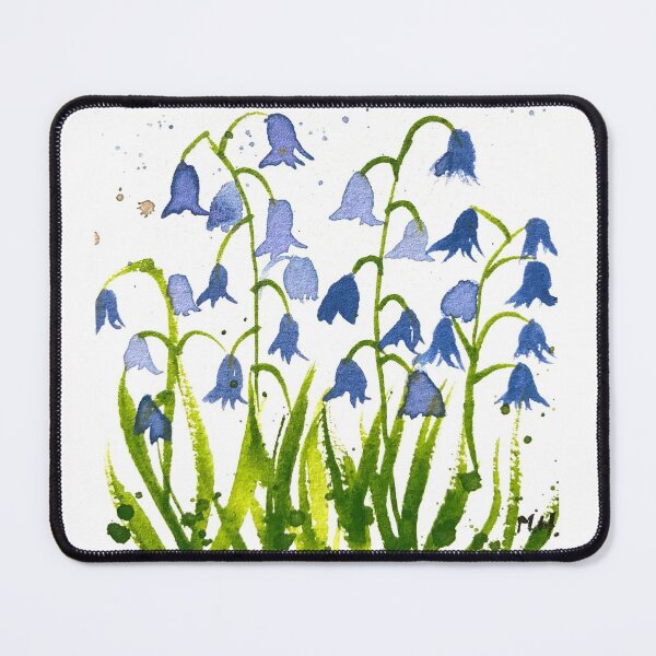 Item preview, Bluebells flowers watercolour designed and sold by Monika Howarth.