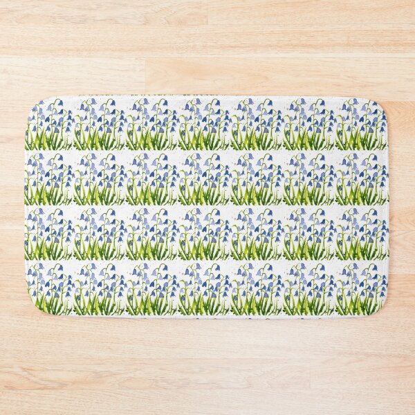Item preview, Bluebells flowers watercolour  designed and sold by Artbymonika.