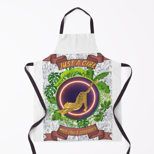 Item preview, Just a girl who loves leopards - Colorful compositions, art and animals, funny drawings designed and sold by AdvanceDesign.