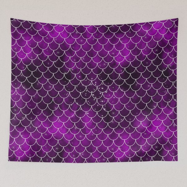 Item preview, Dark Purple Mermaid Pattern designed and sold by Julie Erin Designs.