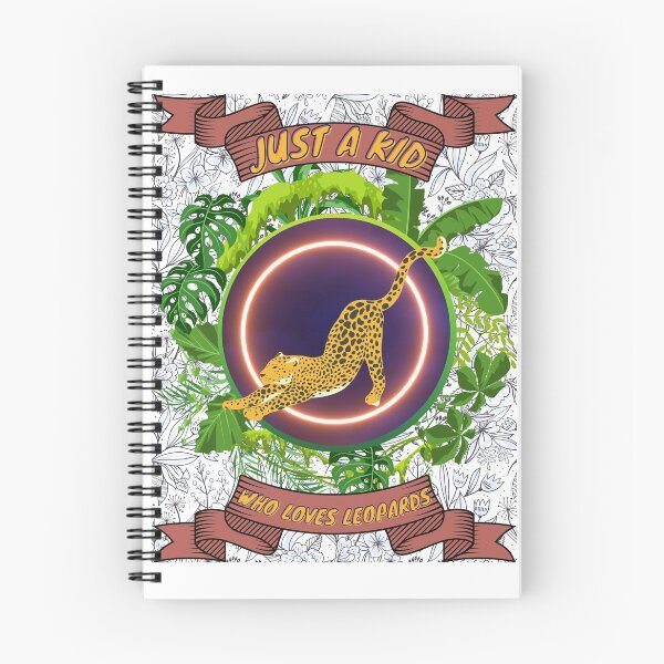 Item preview, Just a kid who loves leopards - Colorful compositions, art and animals, funny drawings designed and sold by AdvanceDesign.
