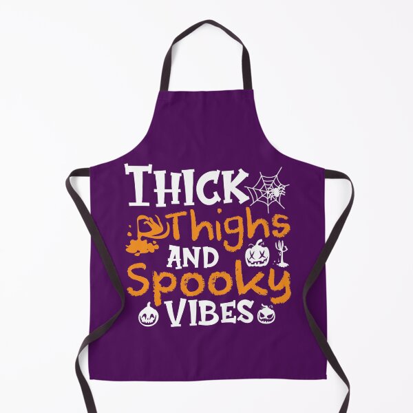 Item preview, Thick Thighs And Spooky Vibes Funny Halloween designed and sold by SharpThreadZ.