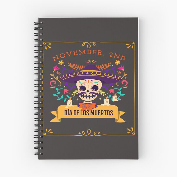 Item preview, Dia De Los Muertos Cempasuchil Flowers Day of The Dead Skull with Hat  designed and sold by LMcDs.