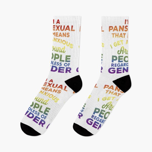 Item preview, LGBT Funny Pansexual That Means I Get Anxious Around designed and sold by LAXIR.