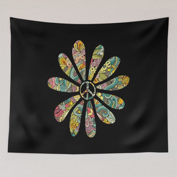 Item preview, Hippie Trippy Flower Power Peace Sign Seventies designed and sold by Swigalicious.