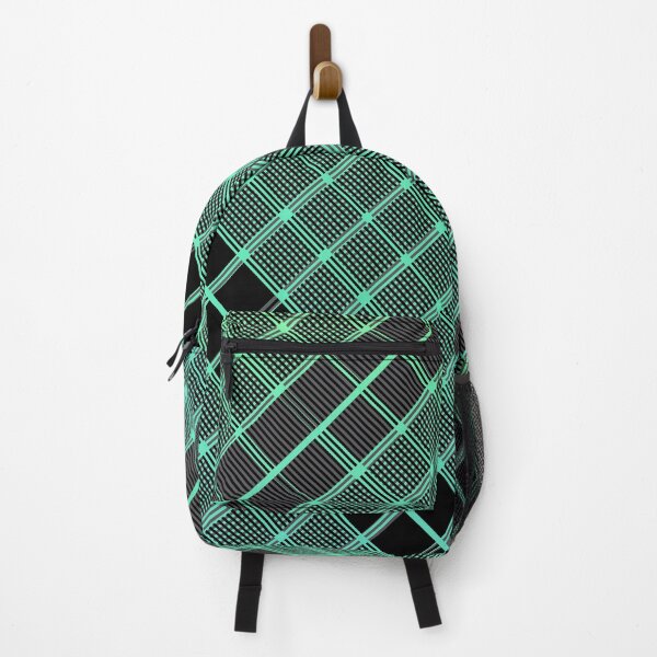 Item preview, Criss Cross Wide Line Pattern Angled in Light Green with Gradated Shades of Black designed and sold by Neil Feigeles.