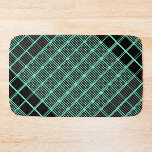 Item preview, Criss Cross Wide Line Pattern Angled in Light Green with Gradated Shades of Black designed and sold by Neil Feigeles.