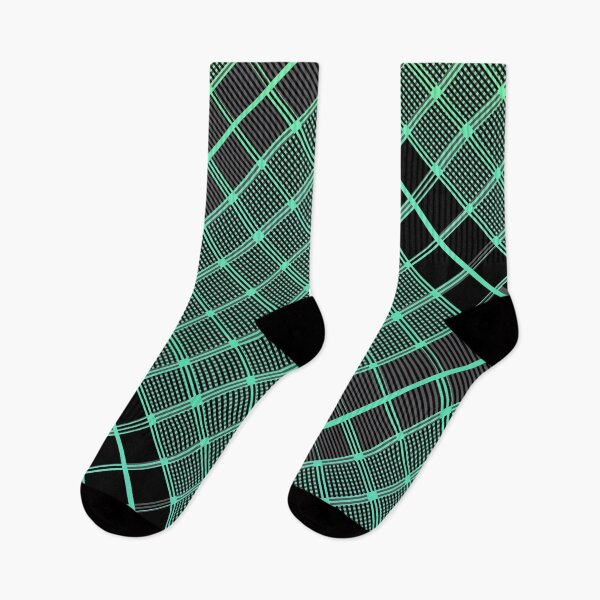 Item preview, Criss Cross Wide Line Pattern Angled in Light Green with Gradated Shades of Black designed and sold by Neil Feigeles.