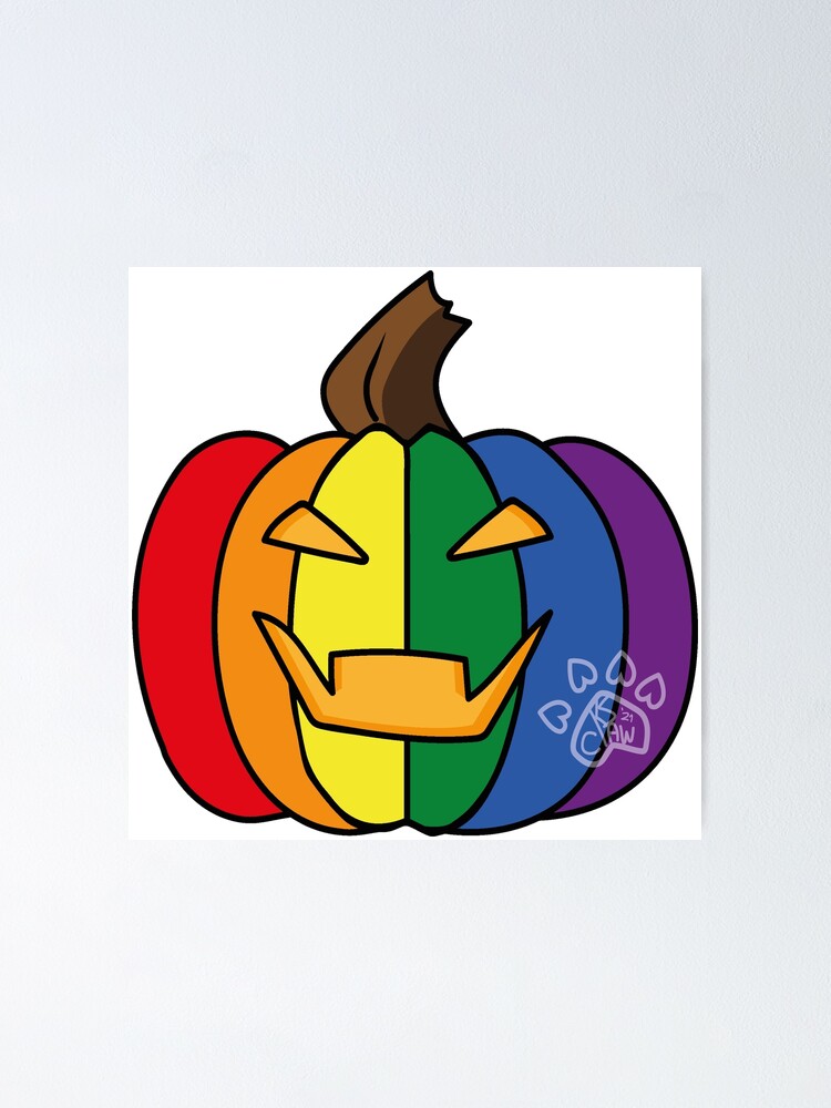 Pride Pumpkin Lgbt Poster By Kasoclaw Redbubble 4437