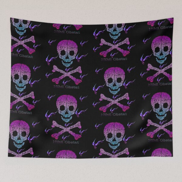 Item preview, Nihil Obstat Skull Just Don't Vaporwave  designed and sold by Kevin Hu.