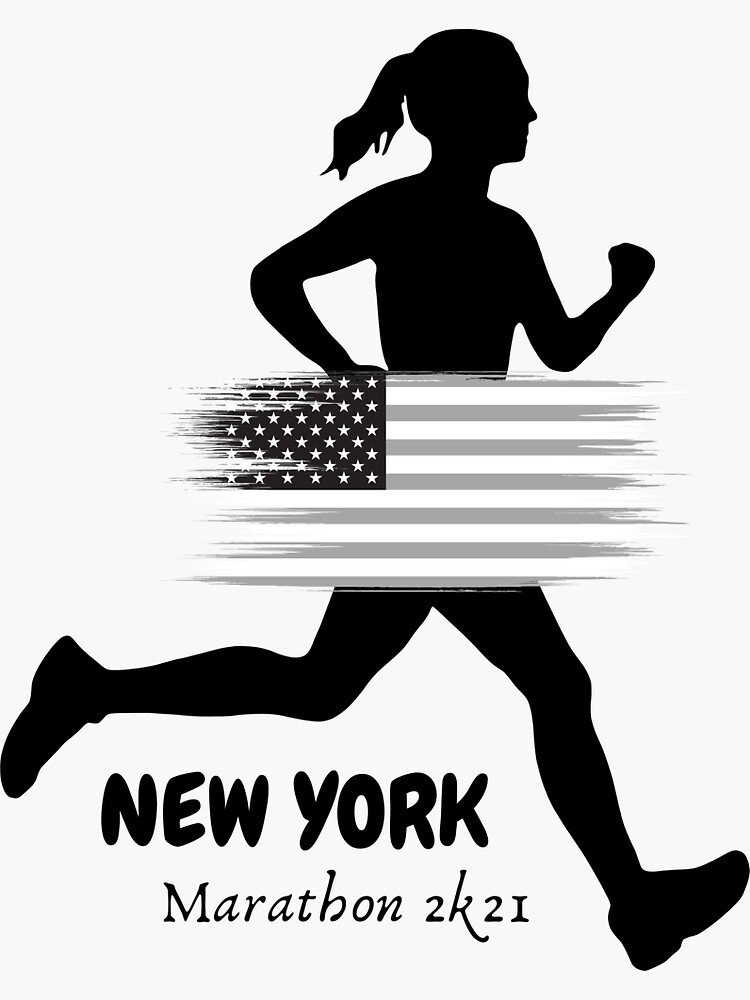 " New York Marathon 2021" Sticker for Sale by CLOTHINGLADA1 Redbubble