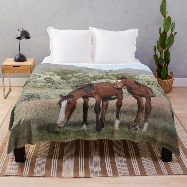 Item preview, Wild horses, salt river, Sonoran desert, Arizona, wildlife gifts designed and sold by Sandra O'Toole.