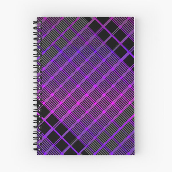 Item preview, Criss Cross Wide Line Pattern Angled in Alternating Gradated Shades of Black and Purple designed and sold by Neil Feigeles.