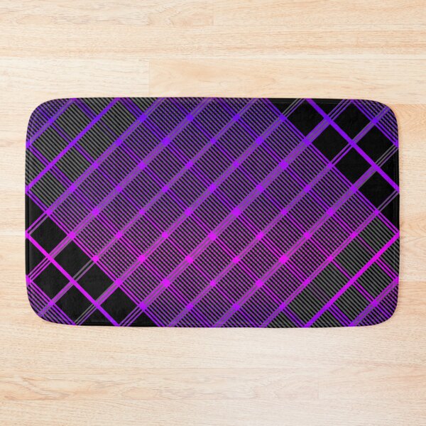 Item preview, Criss Cross Wide Line Pattern Angled in Alternating Gradated Shades of Black and Purple designed and sold by Neil Feigeles.