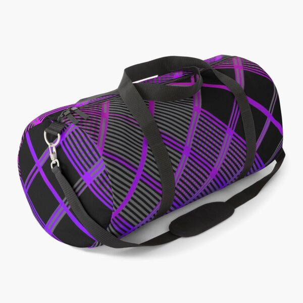 Item preview, Criss Cross Wide Line Pattern Angled in Alternating Gradated Shades of Black and Purple designed and sold by Neil Feigeles.