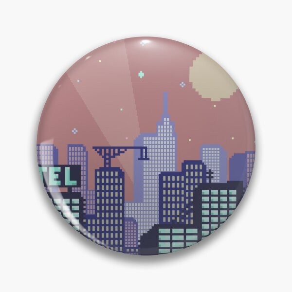 Item preview, Pixel City Pink and Blue designed and sold by SoulButler.