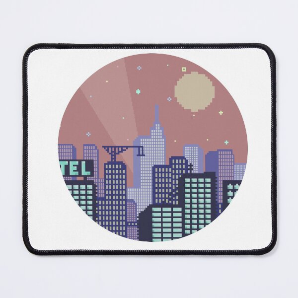 Item preview, Pixel City Pink and Blue designed and sold by SoulButler.