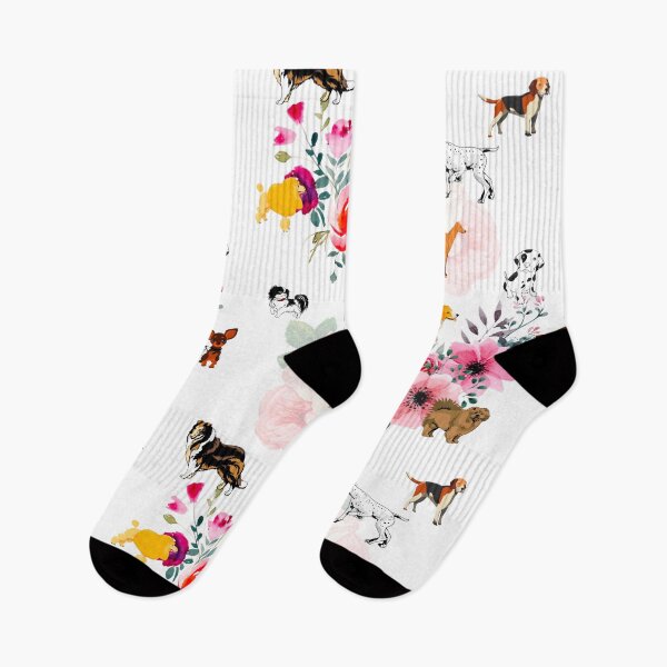 Item preview, Puppies,dogs,pattern,flowers,dog lovers art designed and sold by MariaMarinova.