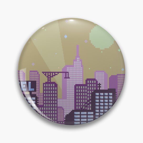 Item preview, Pixel City Purple and Yellow designed and sold by SoulButler.
