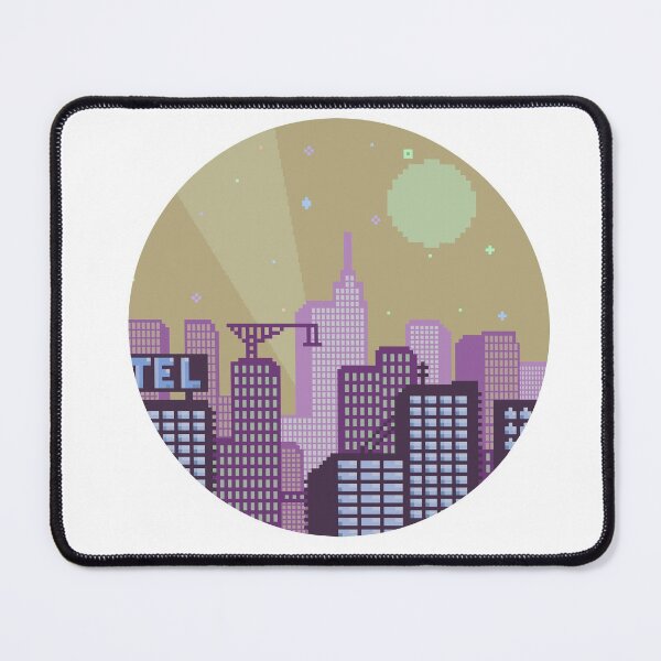 Item preview, Pixel City Purple and Yellow designed and sold by SoulButler.