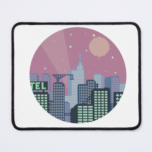 Item preview, Pixel City Pink and Blue designed and sold by SoulButler.