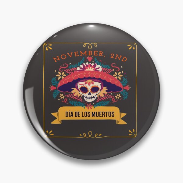 Item preview, Dia De Los Muertos Cempasuchil Flowers Day of The Dead Skull Girl with Hat  designed and sold by LMcDs.