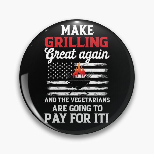 Item preview, Make Grilling Distressed USA Flag Trump BBQ Pit Master designed and sold by LAXIR.