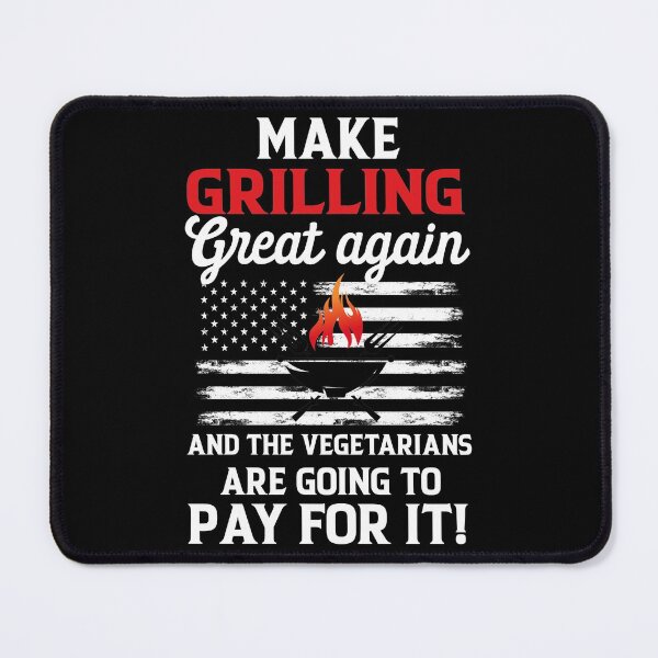 Item preview, Make Grilling Distressed USA Flag Trump BBQ Pit Master designed and sold by LAXIR.