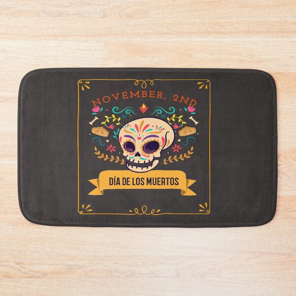 Item preview, Dia De Los Muertos Cempasuchil Flowers Day of The Dead Skull designed and sold by LMcDs.