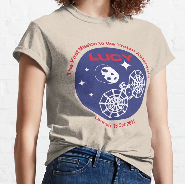 NASA Lucy mission logo launch date 16 Oct 2021 (pink) Classic T-Shirt