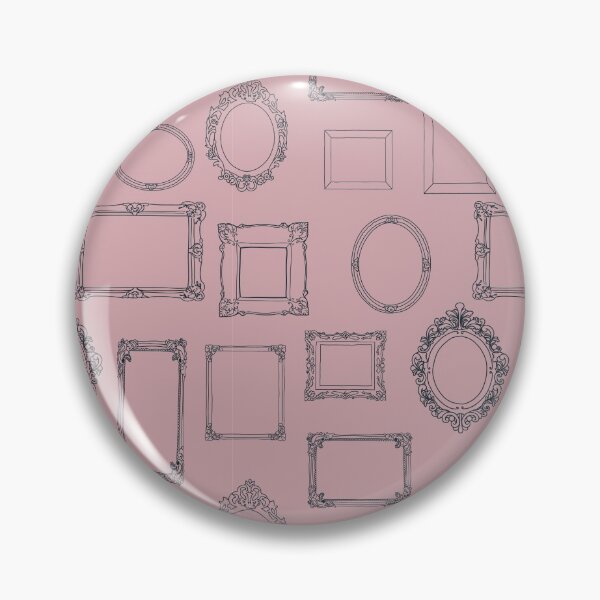 Item preview, Gallery Wall in Pepper - Intricate picture frame faux wallpaper pattern designed and sold by wildhunt.