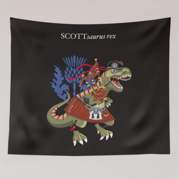 Item preview, Scott saurus rex loves tartan day designed and sold by Themngocbao.