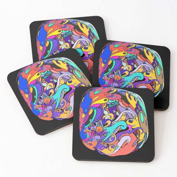 Item preview, ZHC Copic Marker Space vibrant trippy doodles art designed and sold by teesBYAlioui.