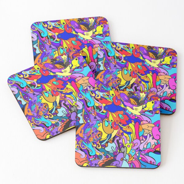 Item preview, ZHC Copic Marker Space vibrant trippy doodles art designed and sold by teesBYAlioui.