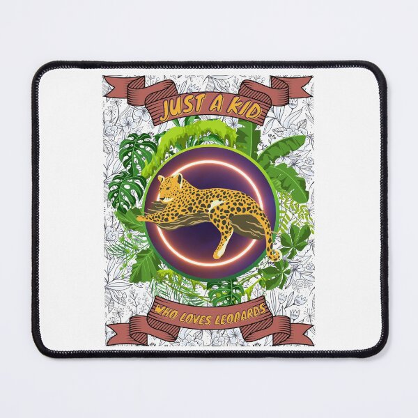 Item preview, Just a kid who loves leopards - Colorful compositions, art and animals, funny drawings designed and sold by AdvanceDesign.