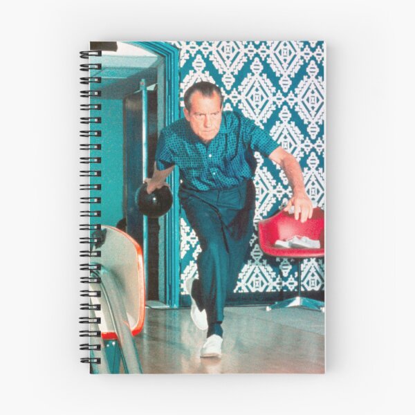 Item preview, President Richard Nixon Bowling At The White House - Color Version designed and sold by warishellstore.