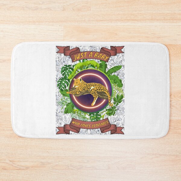 Item preview, Just a baby who loves leopards - Colorful compositions, art and animals, funny drawings designed and sold by AdvanceDesign.